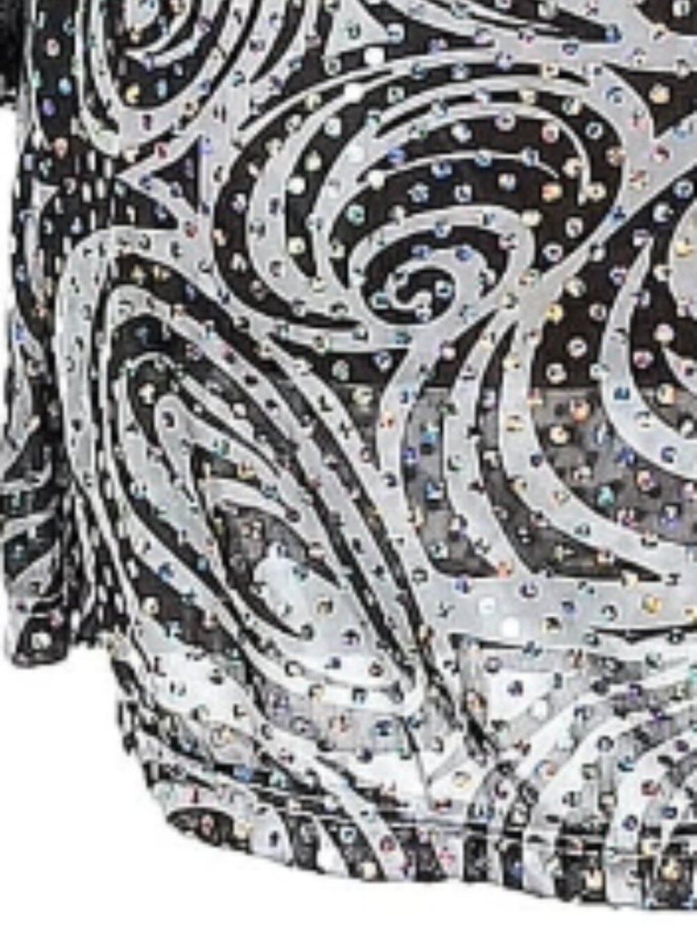California Costume Collections "Disco Diva" Psychedelic Sequin Dress - Size S - Picture 7 of 10